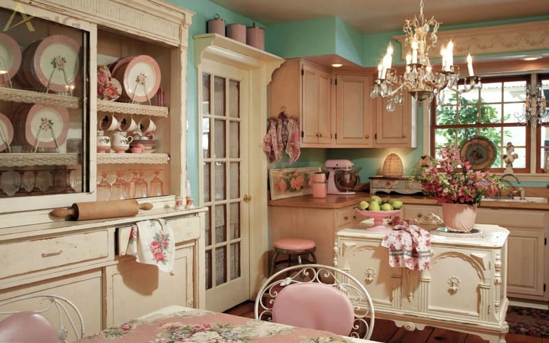 decor phòng bếp vintage