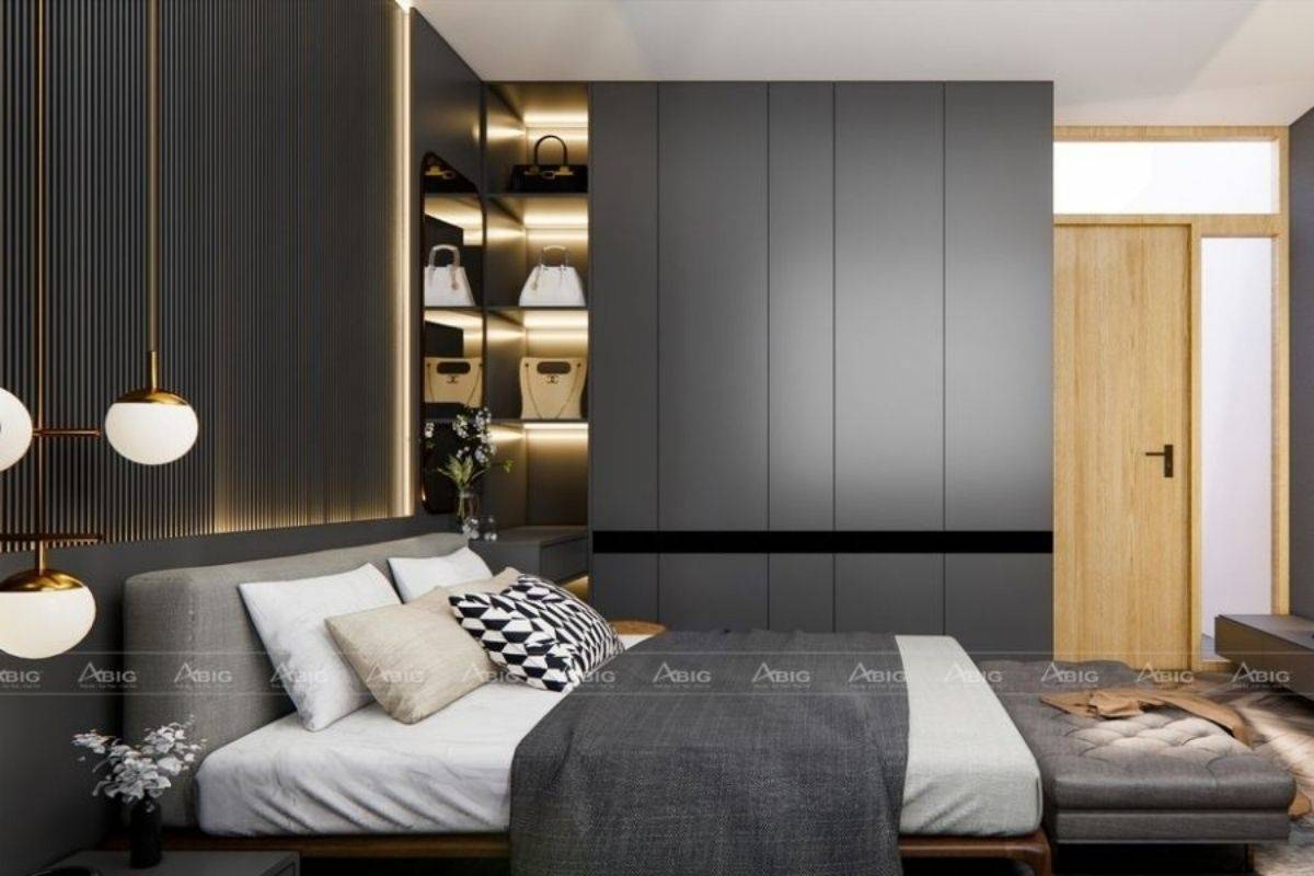 Phòng ngủ số 3 hòa hợp màu sắc cùng với các không gian khác trong nhà