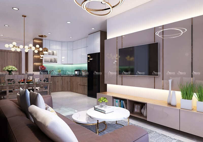 mẫu thiết kế nội thất chung cư 2 phòng ngủ saigon south residence