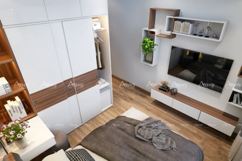 mẫu thiết kế phòng ngủ master cho vợ chồng ở chung cư đẹp
