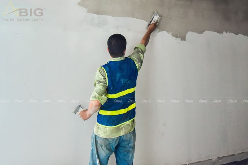 trình tự thi công phần hoàn thiện - sơn bả tường