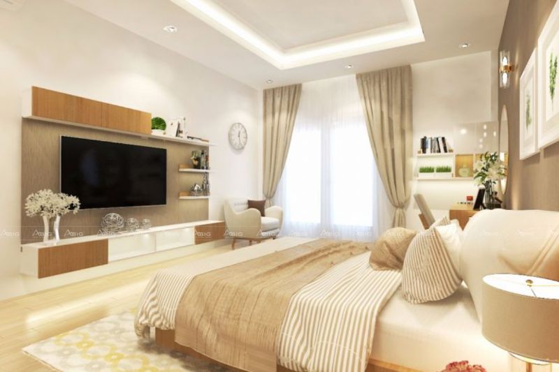 Đồ nội thất đa năng tiết kiệm diện tích cũng được ưa chuộng để sử dụng trong phòng ngủ