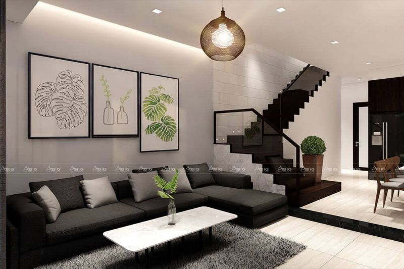 Thiết kế nội thất phòng khách đề cao sự hiện đại và đơn giản
