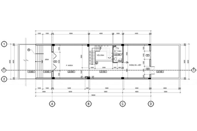 Tự thiết kế bản vẽ thiết kế nhà 2 tầng 6x20m cho người mới bắt đầu