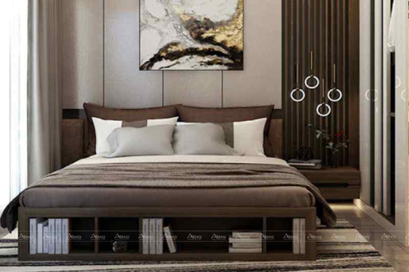 Giường ngủ thiết kế thông minh giúp cơi nới diện tích sàn trong phòng ngủ