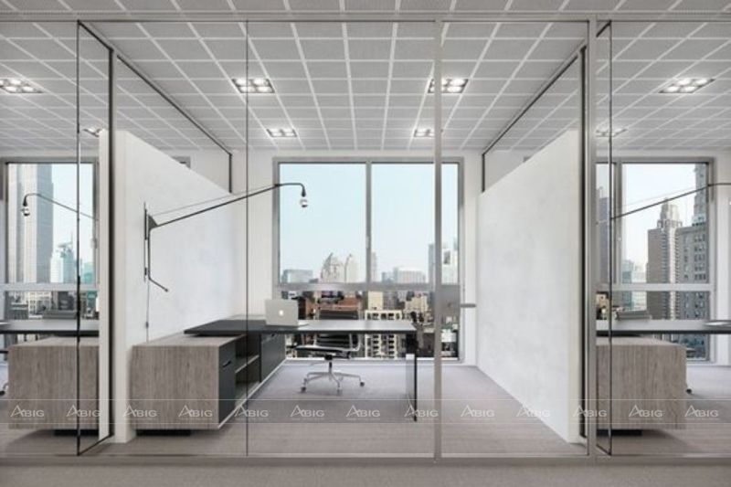 Không gian nội thất văn phòng được bày trí hiện đại