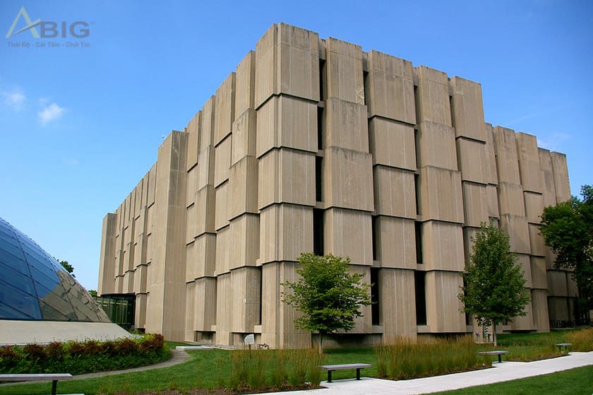 kiến trúc tòa thư viện joseph regenstein