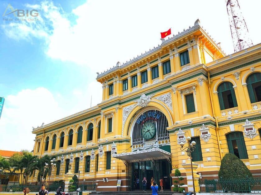 công trình kiến trúc indochine - bưu điện trung tâm sài gòn