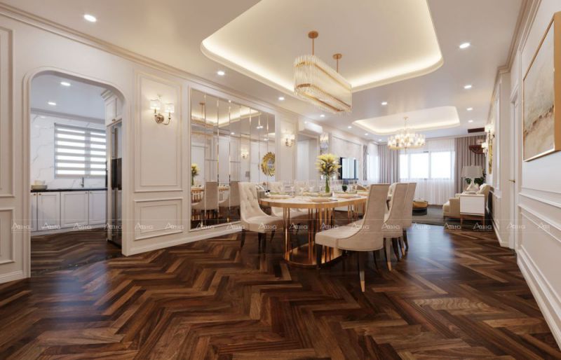 Phong cách Á Đông là xu hướng thiết kế nội thất sử dụng cho căn chung cư