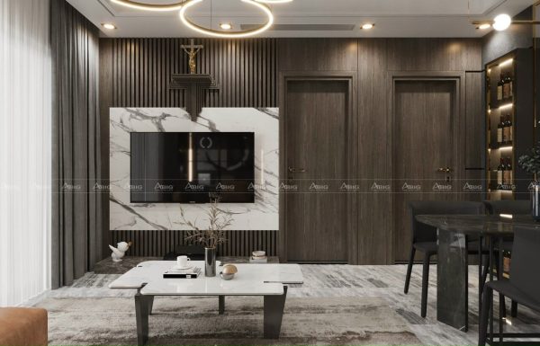 Thiết kế thi công nội thất căn hộ chung cư Vinhomes Grand Park phong cách Luxury