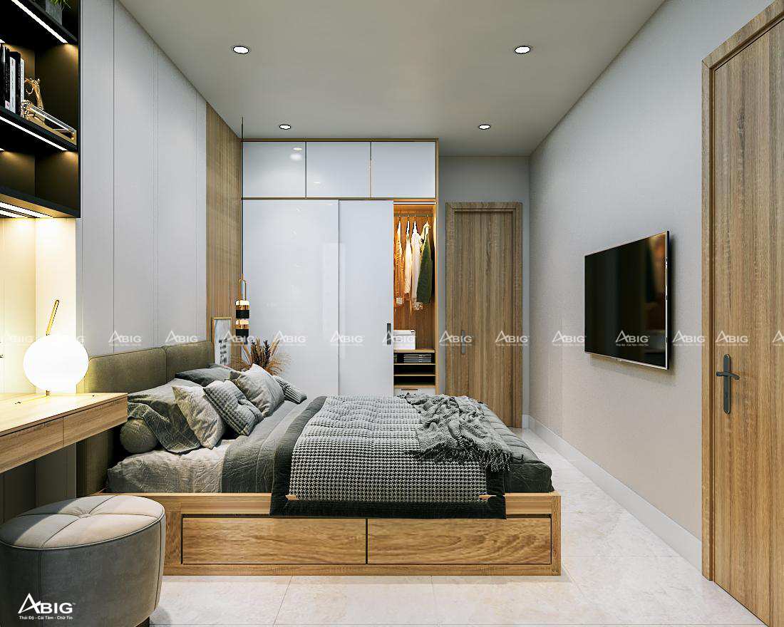 Thiết kế nội thất chung cư Feliz En Vista - phòng ngủ 