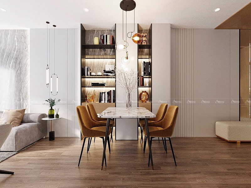 Thiết kế nội thất căn hộ Lavita Charm - phòng bếp
