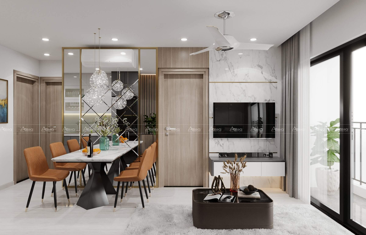 Thiết kế nội thất căn hộ chung cư Vinhomes Grand Park S7.03 57m2