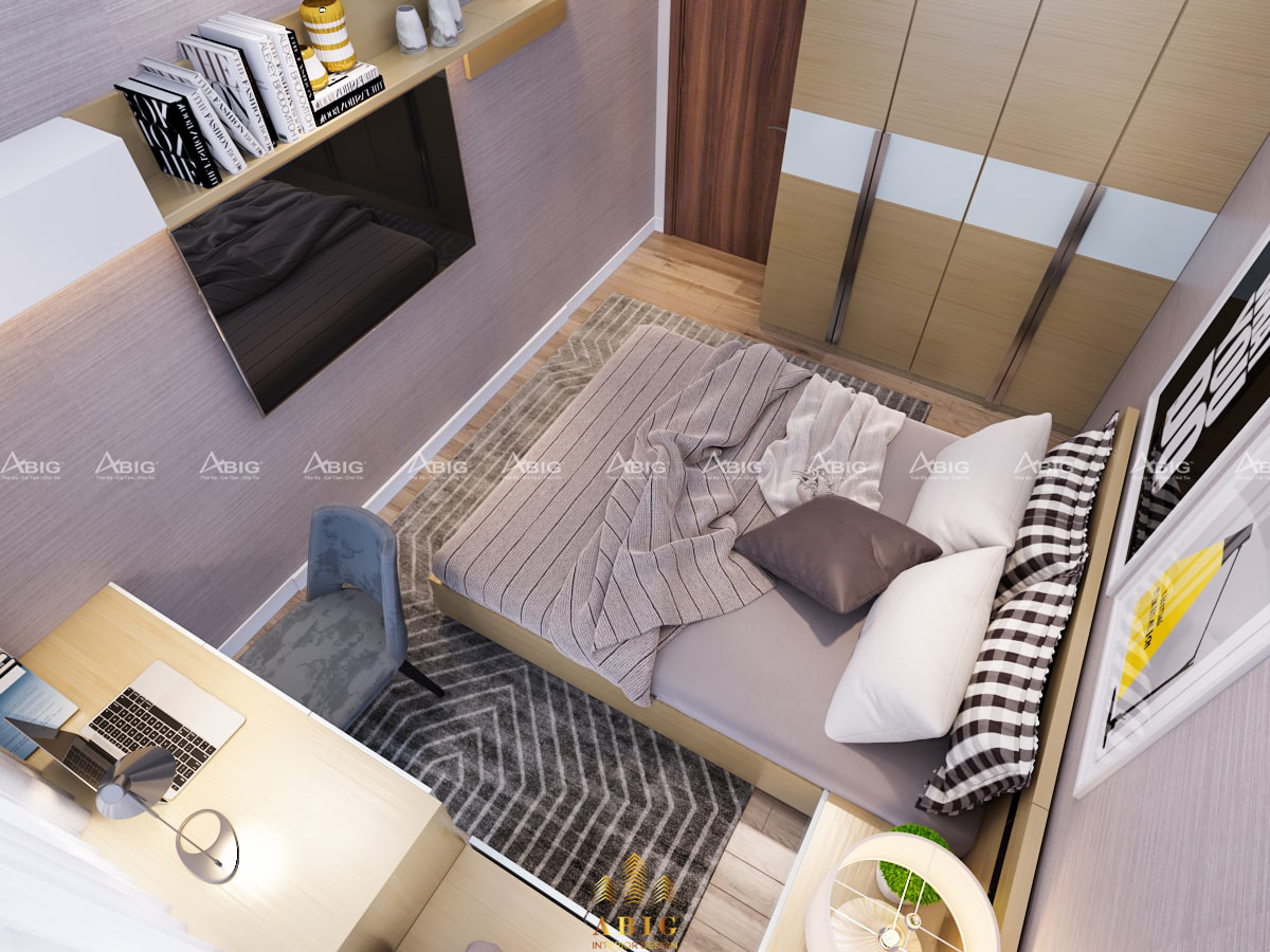 thiết kế nội thất căn hộ chung cư 2 phòng ngủ gateway vũng tàu